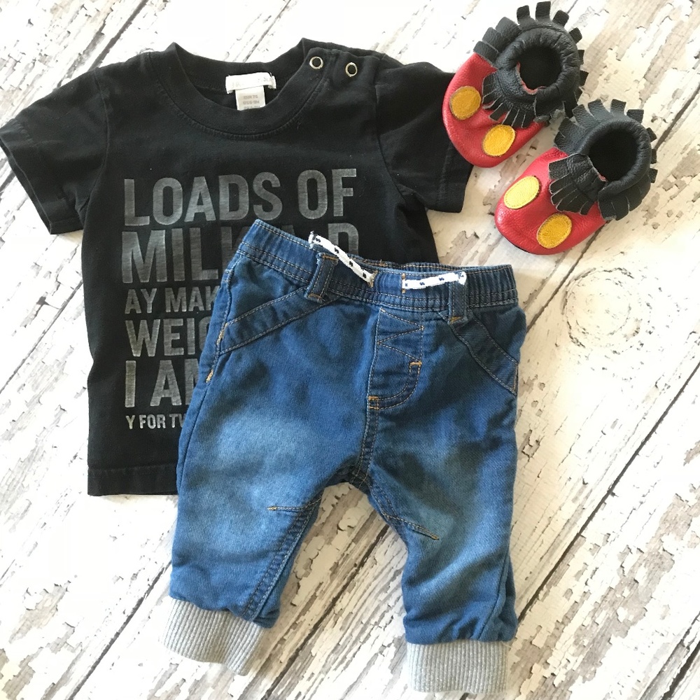 Baby Cat & Jack jeans 0-3 months
